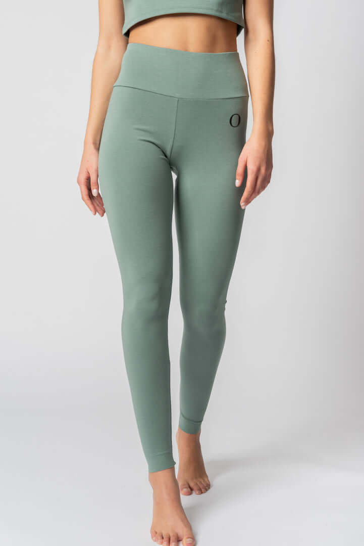 Green Shiny-Effect Skinny Leggings | TALLY WEiJL Netherlands